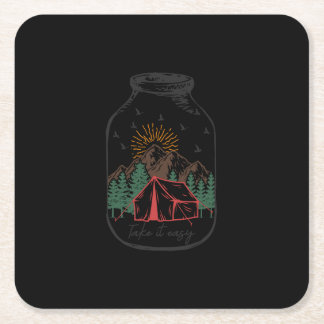 Einfach nehmen rechteckiger pappuntersetzer