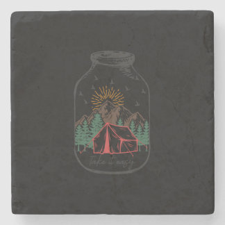 Einfach nehmen steinuntersetzer