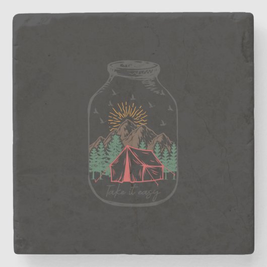 Einfach nehmen steinuntersetzer (Vorderseite)