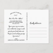 Einfach Neues Haus neue Adresse Foto Collage versc Postkarte (Rückseite)