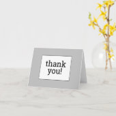 Einfach, neutral, respektable "Danke!" Karte (Gelbe Blume)