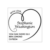 Einfach Niedlich mit Liebe Rücksendeadresse von He Gummistempel (Prägung)