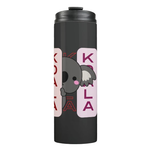 Einfach Niedlich Trendy Style Koala Australien Thermosbecher (Vorderseite)