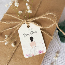 Einfach niedliche Brautpaare.Dusche Geschenkanhänger