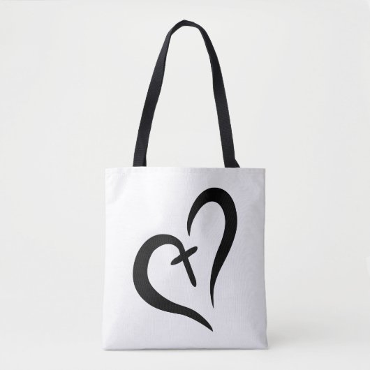 einfach niedliche LIEBE + FAITH = BLESSED-Design | Tasche (Vorderseite)