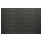 Einfach Niedlicher Gold Star mit schwarzem Muster Stoff (Fat Quarter (45,7 x 55,9 cm))