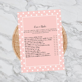 Einfach Niedlicher Pink Bow über dem Duschgelspiel Einladung