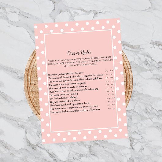 Einfach Niedlicher Pink Bow über dem Duschgelspiel Einladung