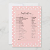 Einfach Niedliches Pink Bow Baby Candy Shower Game Einladung (Vorderseite)