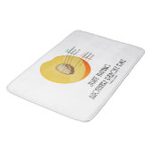 Einfach noch eine Peachy Day Peach Anatomie Badematte (Schrägansicht)