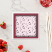 Einfach Notiert Pink Serviette (Beispiel)