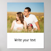 Einfach nur das Hinzufügen eines Logo-Textnamens-P Poster (Vorne)