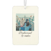 Einfach nur den Namen des Fotos hinzufügen Autolufterfrischer (Rückseite)