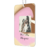 Einfach nur den Namen Foto pink gelb bro hinzufüge Autolufterfrischer (Links)