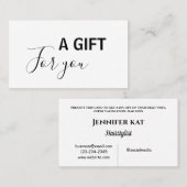 Einfach nur den Namen hinzufügen Rabattkarte (Vorne/Hinten)