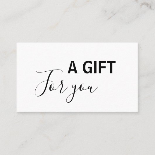 Einfach nur den Namen hinzufügen Rabattkarte (Vorderseite)