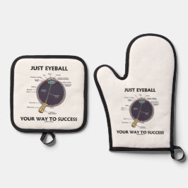 Einfach nur den Weg ebnen, um den Augenanatomie-Sp Ofenhandschuh & Topflappen-Set