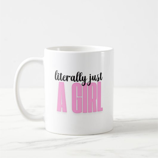 einfach nur ein Mädchen - Tasse (Links)