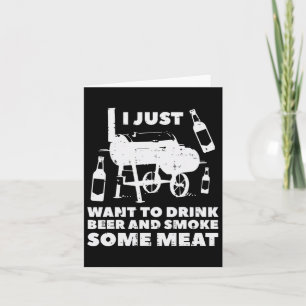 Einfach Nur Einiges Fleisch Grillen Spaß Bbq Barbe Karte