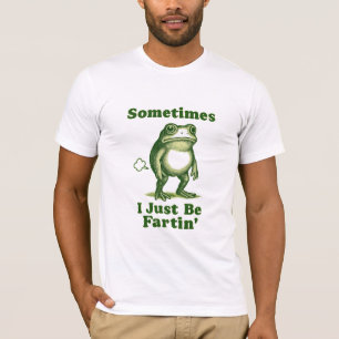 Einfach nur furzen – Lustiger Vintage-Frosch T-Shirt