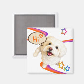 Einfach nur "Hallo" sagen Magnet (Vorderseite/Rückseite)