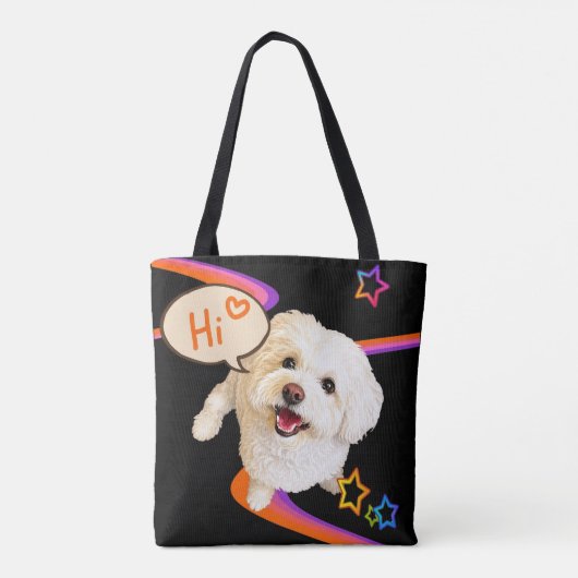 Einfach nur "Hallo" sagen Tasche (Rückseite)