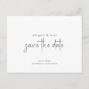 Einfach nur Hochzeit Save the Date Postkarte