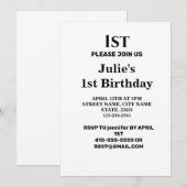 Einfach nur Ihren Logo-Textnamen hinzufügen Einladung (Vorne/Hinten)