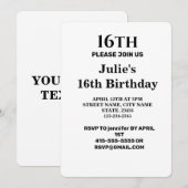 Einfach nur Ihren Logo-Textnamen hinzufügen Einladung (Vorne/Hinten)