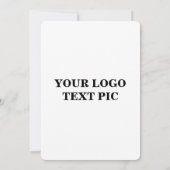 Einfach nur Ihren Logo-Textnamen hinzufügen Einladung (Rückseite)