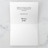 Einfach nur Ihren Logo-Textnamen hinzufügen Karte (Innenseite)