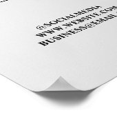 Einfach nur Ihren Logo-Textnamen hinzufügen Poster (Ecke)