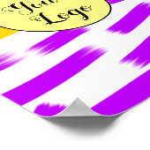 Einfach nur Ihren Logo-Textnamen hinzufügen Poster (Ecke)