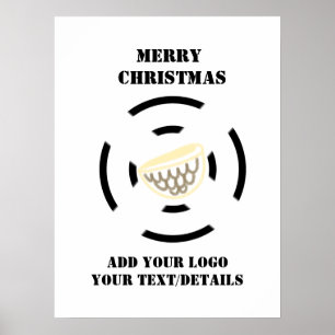 Einfach nur Ihren Logo-Textnamen hinzufügen Poster