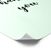 Einfach nur Ihren Logo-Textnamen hinzufügen Poster (Ecke)