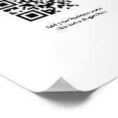 Einfach nur Ihren Logo-Textnamen hinzufügen Poster (Ecke)