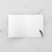 Einfach nur im Hinterkopf behalten Dankeskarte (Innenseite)