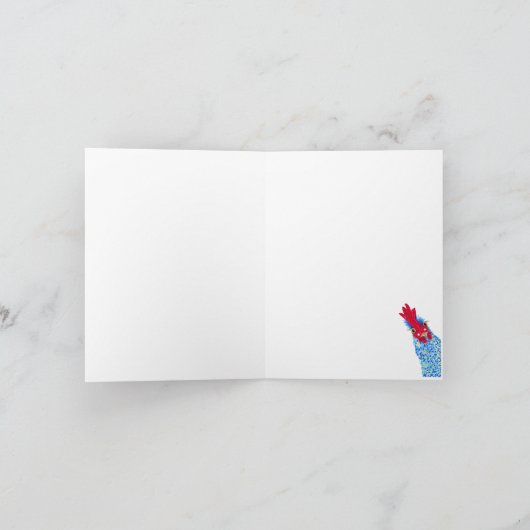 Einfach nur im Hinterkopf behalten Dankeskarte (Innenseite)