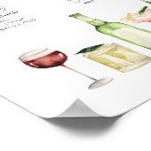 Einfach nur minimale Unterschrift für Hochzeitsget Poster (Ecke)