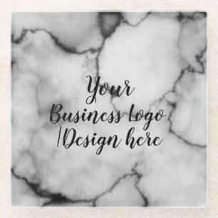 einfach nur minimales Hinzufügen Ihres Logos/Desig Glasuntersetzer