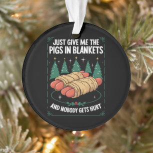Einfach Nur Schweinchen In Blätterteig Lustige Wei Ornament
