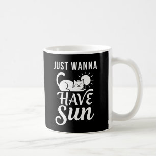 Einfach nur Sonne mit Katze haben - Süße Katze son Kaffeetasse