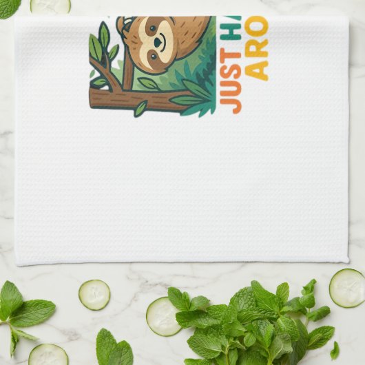 Einfach nur umherhängen (Sleepy Sloth) Essential T Geschirrtuch (Gefaltet)