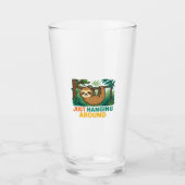 Einfach nur umherhängen (Sleepy Sloth) Essential T Glas (Vorderseite)