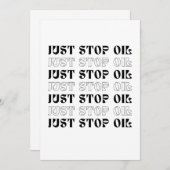 Einfach Öl aufhalten Einladung (Vorne/Hinten)