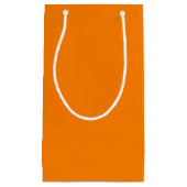 Einfach orange Farbe Kleine Geschenktüte (Vorderseite)