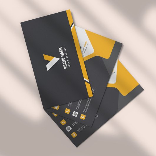 Einfach Orange Visitenkarte