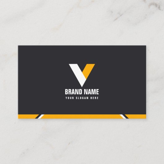 Einfach Orange Visitenkarte (Vorderseite)