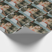 EINFACH! Papierumbruch - Personalisiert - Bild hin Geschenkpapier (Ecke)