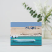 Einfach Paradies Postkarte (Stehend Vorderseite)